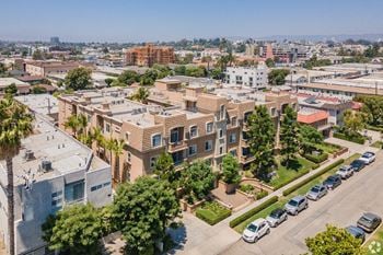 Aerial view of the property